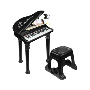 Vaikams Mini Piano Muzikos Dovana Vaikams Muzikinis Žaislas Pianinas Mikrofonas Muzikos Instrumentas Žaisti Žaislų Rinkinys Vaikams Dovanų - Rausva Juoda