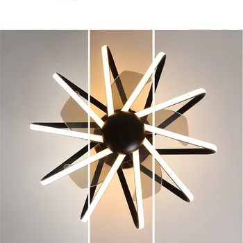 Šiuolaikinės Lubų šviestuvas Ventiliatorius, Šviesa Miegamojo Kambarį Lempos Integruotas LED Gryno Vario Variklis su nuotolinio contor šviesos