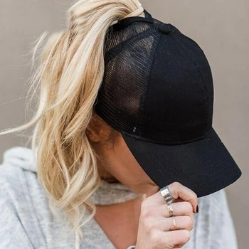 Moterų Reguliuojamas Hip-Hop Skrybėlės 2020 Plaukai Surišti Į Uodegą Beisbolo Kepuraitę Moterų Snapback Skrybėlę Akių Kepurės Vasaros Kvėpuojantis Akies Saulės Kepurės Moterims