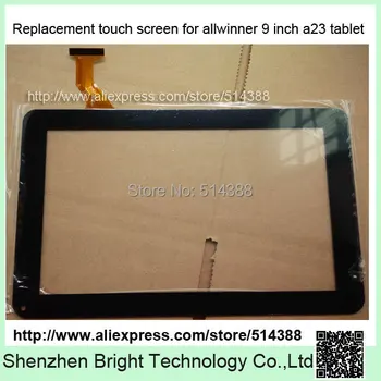 Nemokamas pristatymas Pakeitimo Capacitive jutiklinis ekranas 9inch Allwinner A23/A33 Tablet PC VIDURIO
