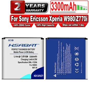 HSABAT Naujas 3300mAh BST-38 / BST 38 Baterija Sony Ericsson Xperia W980/Z770i/C510/C902/C905/K770/K858//K850/R300i Baterija