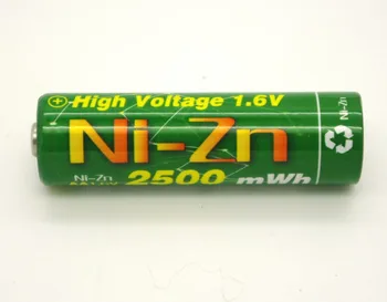 16Pcs NiZn Ni-Zn 1.6 V AA 2500mWh Įkraunama Baterija