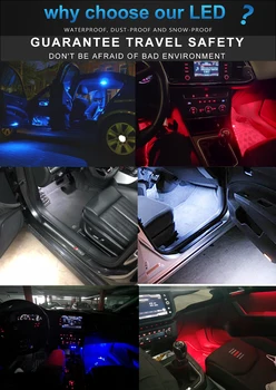2vnt 18SMD LED Auto Kojoms Durų Mandagumo Kamieno Šviesos Bagažo Skyriuje Skoda Fabia Octavia II, Superb Roomster Yeti 5D