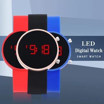 Prabangus LED Skaitmeninis Moterų, Vyrų Žiūrėti Silikono Dirželis Sporto Porą Laikrodžiai Elektroninis Laikrodis Laikrodis Reloj Mujer Reloj Hombre