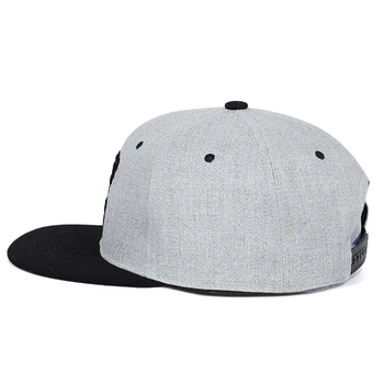 Originalus snapback cap vyrų plokščių kraštų kaulų beisbolo kepurės, siuvinėjimo ūsai mens skrybėlę jaunimo gatvės ware kietas hip-hop bžūp