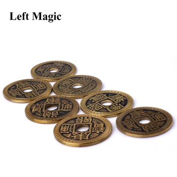 Kinijos LuohanQian (Dydis Kaip Morgan Monetos 38mm) Deluxe Kinijos Senovės Monetų Rinkinys Magic Tricks, Įtrauktus/Vanishing Arti Rekvizitai