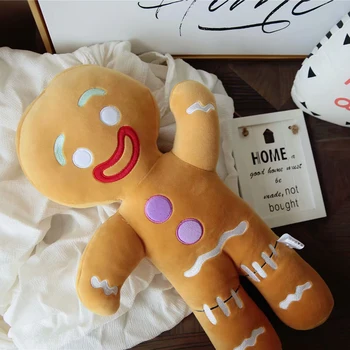 Animacinių filmų Meduoliai su imbiero priedais Vyras Pliušiniai Žaislai Mielas Anime Lėlės Sausainiai Vyras Pagalvę Įdaryti Minkšti Žaislai Vaikams, Vaikų Gimtadienio dovana