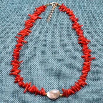 Bohemija, Spalvingų Karoliukų natūralaus akmens trumpi karoliai netinkamų projekto gėlavandenių perlų choker Moterų Mados Mados Karoliai