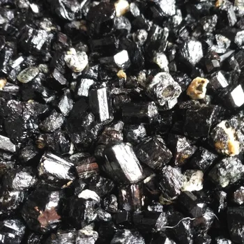 100g Natūralus Juodas Turmalinas Grubus Mineralinių Kvarco Kristalo Žvyras, Krito Akmens Reiki Healing už degaussing