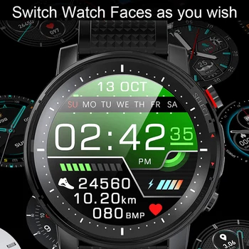 EKG PPG Smart Watch Vyrų 1.3 colių 