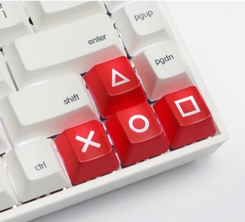 ABS Praeinamas šviesos keycap Mechaninė klaviatūros krypties klavišas aukštyn ir žemyn, Kairėn, dešinėn cherry mx rodyklių klavišus OEM PSP Raudona Juoda