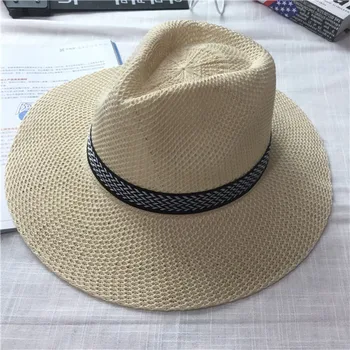 Didmeninė Mados vyriški Lauko Medvilnės Nacionalinės vyrų etninės vėjo, saulės, kepurę nuo saulės skrybėlę atostogų tuščiaviduriai Džiazo skrybėlę šiaudų skrybėlę