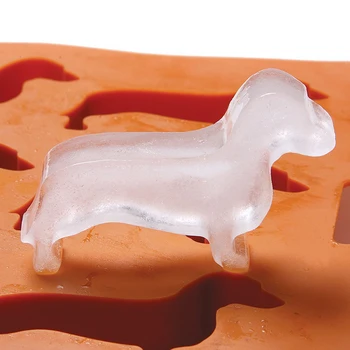 KHGDNOR Kūrybos Silikono Šuniuką Takso Formos Ledo Kubelių Šokoladas, Slapukas Pelėsių 