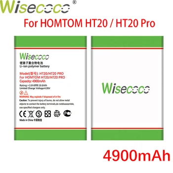 WISECOCO 4900mAh Baterija HOMTOM HT20 / HT20 Pro Mobiliųjų Telefonų Sandėlyje Aukštos Kokybės Baterija+Sekimo Numerį